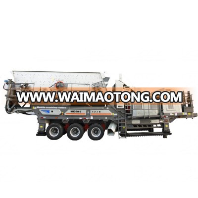 large capacity portable stone crusher